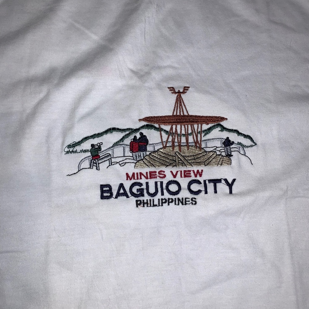 vintage phillipines embroidered shirt